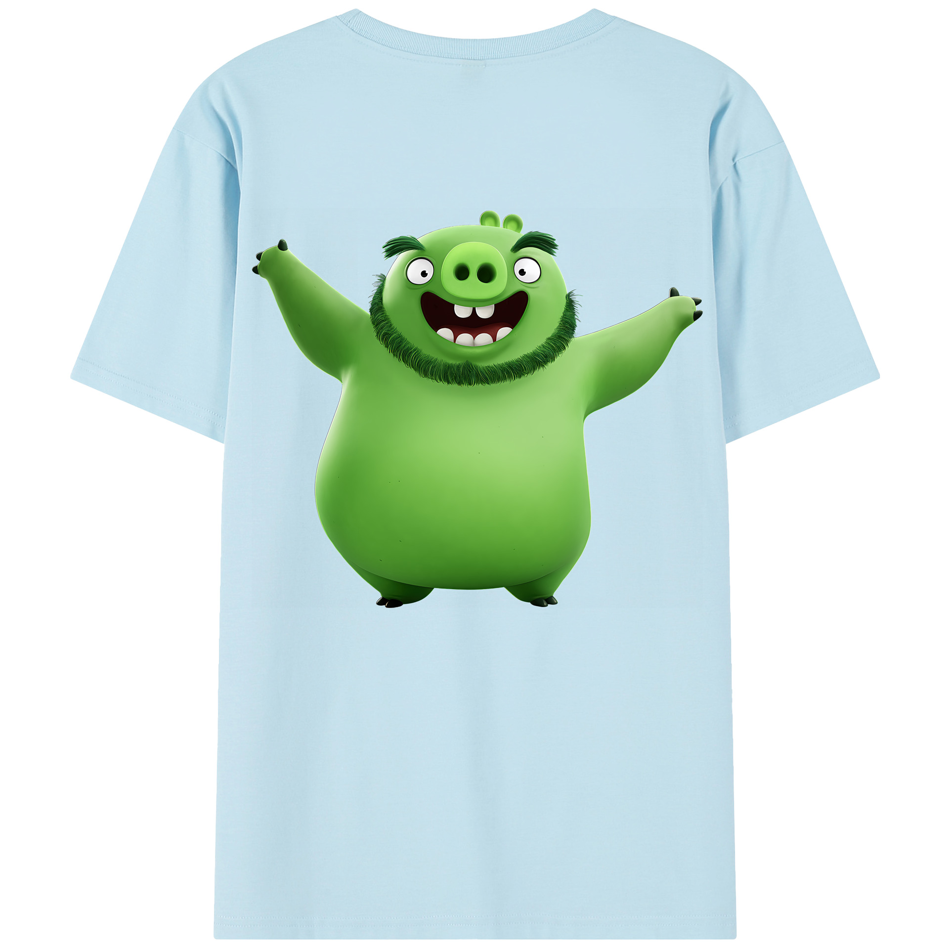 （画像用） Angry Birds アングリーバード 綿100％半袖Tシャツ（背面プリント）